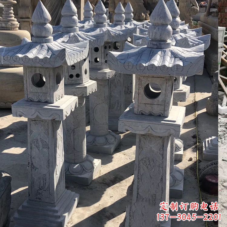 信阳中式汉代石雕灯笼