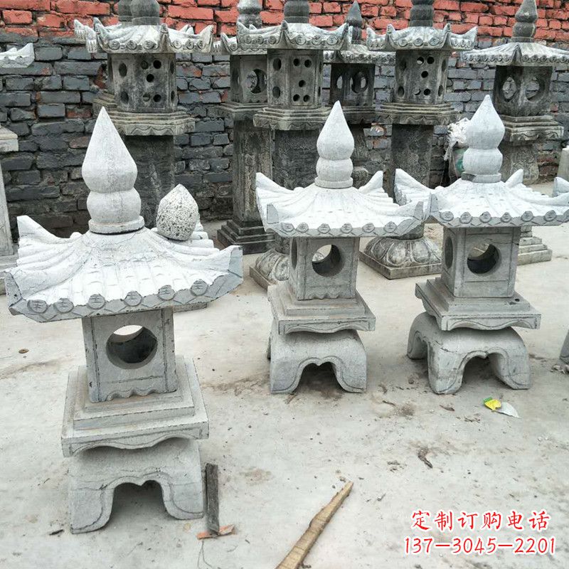 信阳中式庭院石雕灯笼