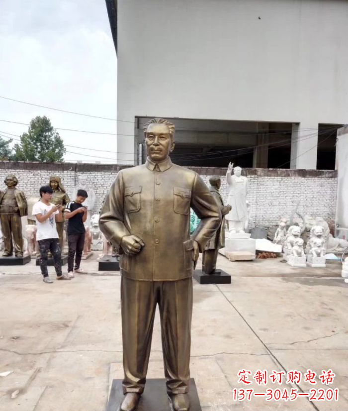 信阳周恩来铜雕 (3)