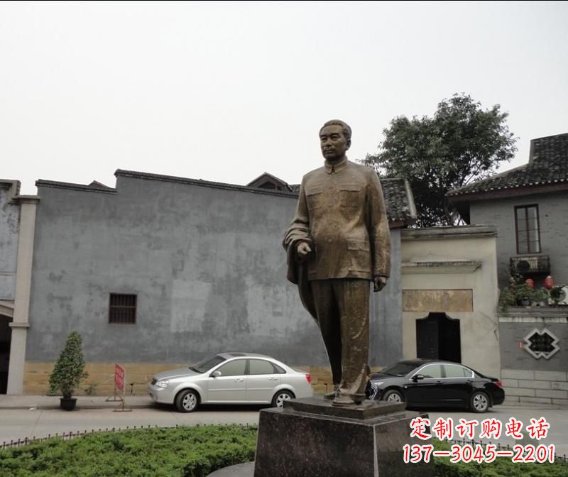 信阳周恩来铜雕