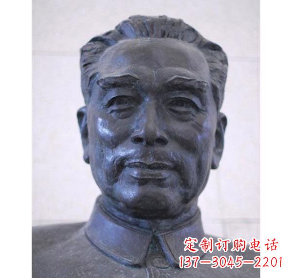 信阳周恩来头像铜雕