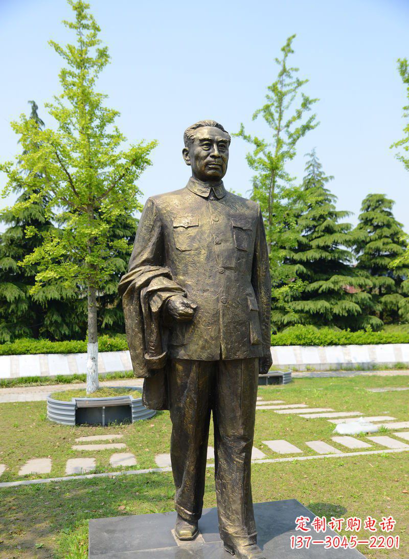 信阳周总理伟人铜雕