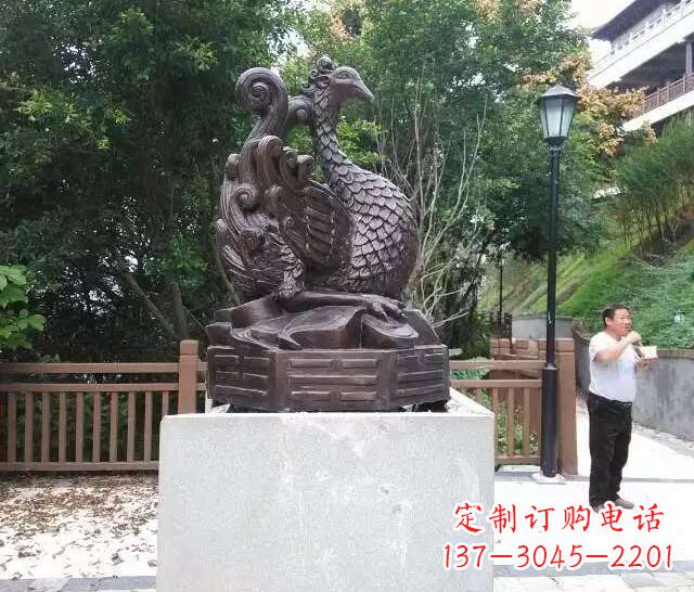 信阳朱雀神兽雕塑