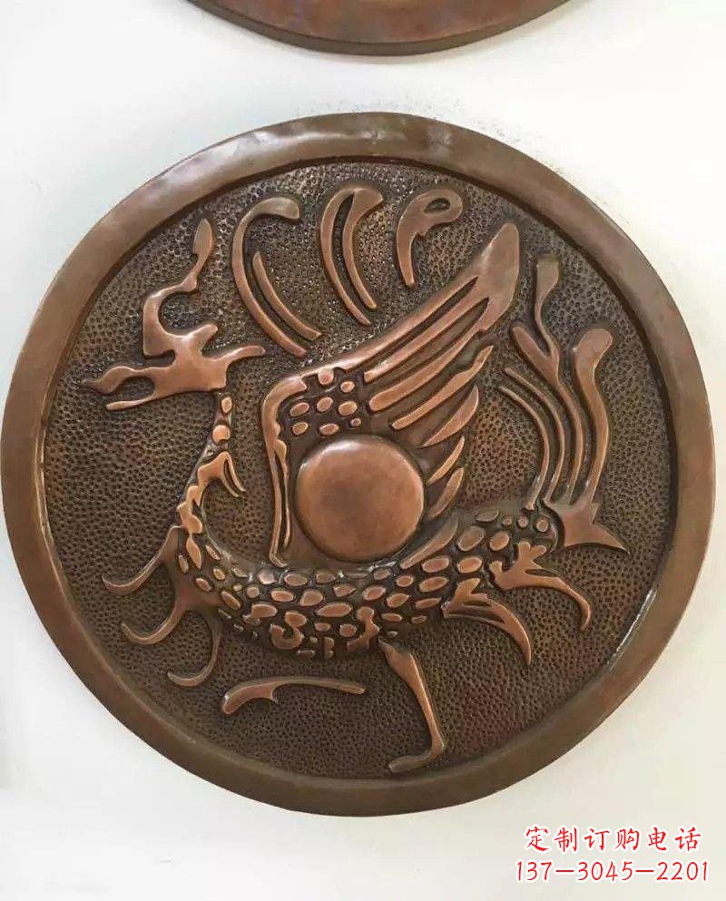 信阳朱雀铜浮雕