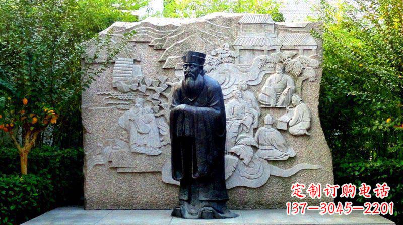 信阳朱熹古代名人铜雕_2