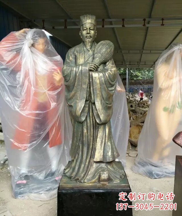 信阳诸葛亮古代人物铜雕