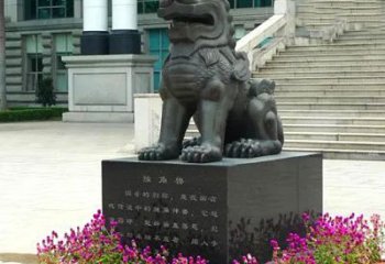 信阳獬豸铜雕塑-法院门前神兽动物雕塑摆件