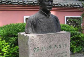 信阳徐悲鸿铜雕半身像雕塑