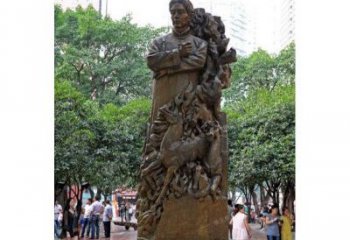 信阳徐悲鸿铜雕