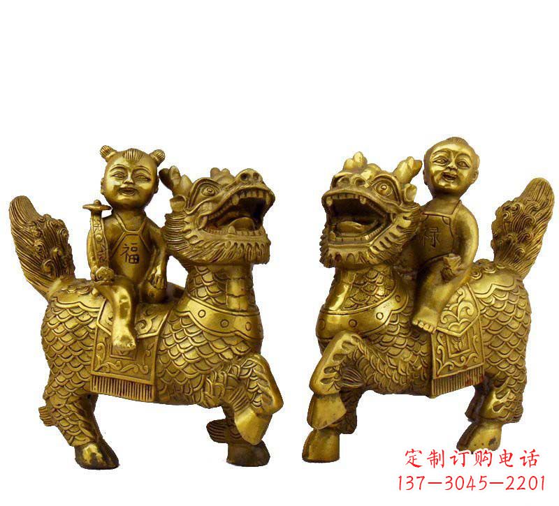 信阳铸铜福禄麒麟