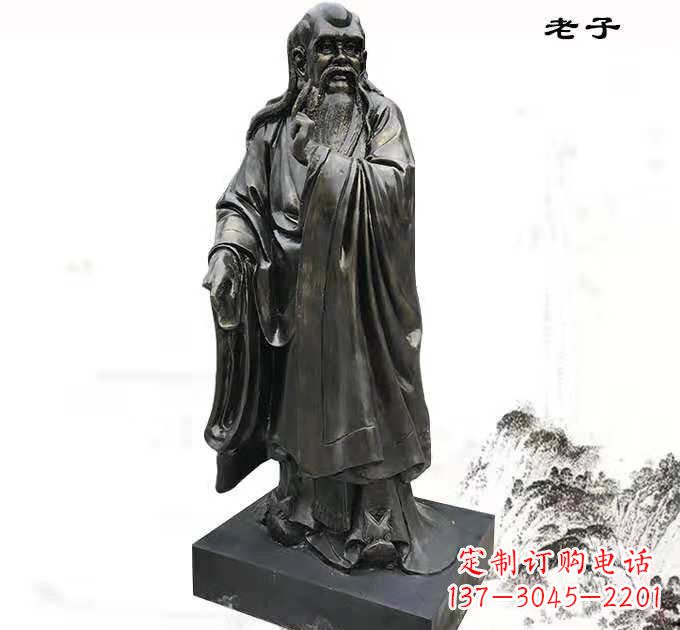 信阳铸铜老子雕塑