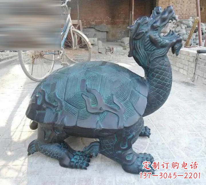 信阳铸铜龙龟雕塑222