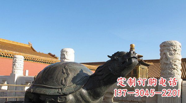 信阳铸铜龙龟寺庙神兽铜雕