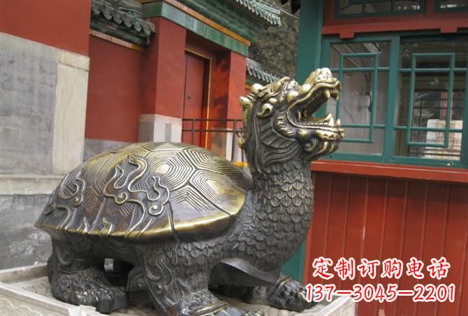 信阳铸铜龙龟雕塑