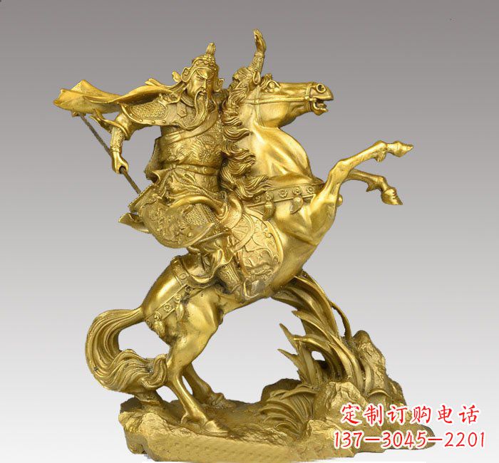 信阳铸铜骑马关公