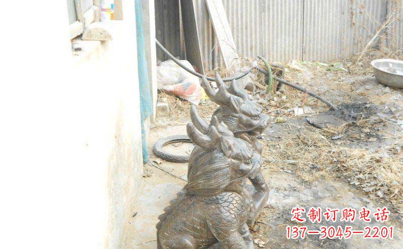 信阳铸铜麒麟古代神兽铜雕