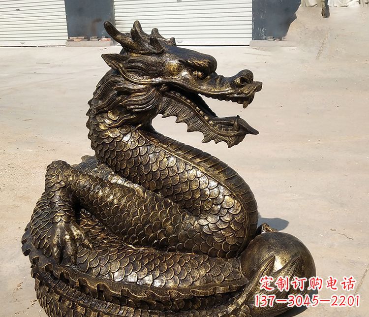 信阳铸铜神龙雕塑