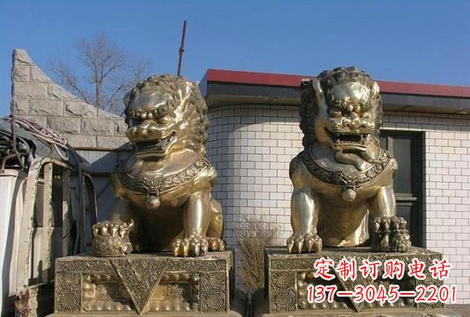 信阳铸铜狮子雕塑