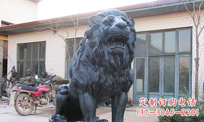 信阳铸铜狮子铜雕