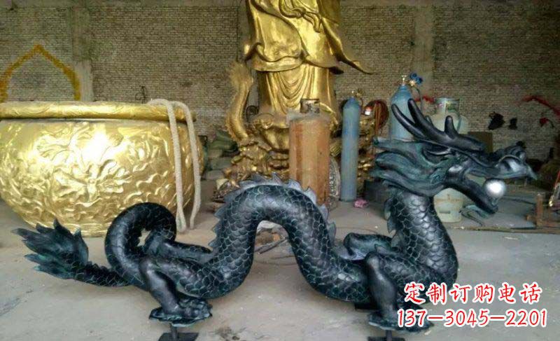 信阳铸铜双龙戏珠广场铜雕