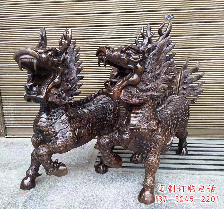 信阳铸铜铜麒麟