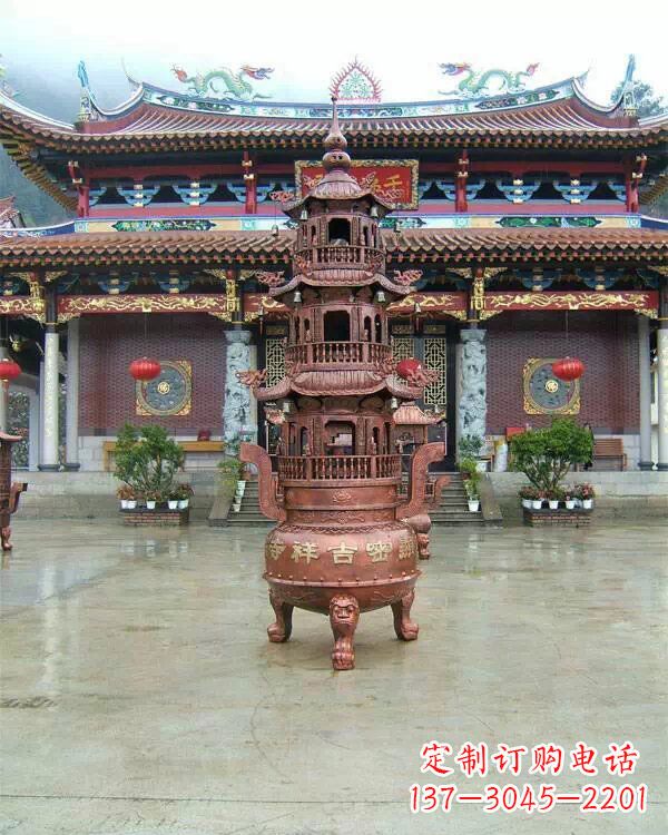 信阳宗教庙宇香炉铜雕