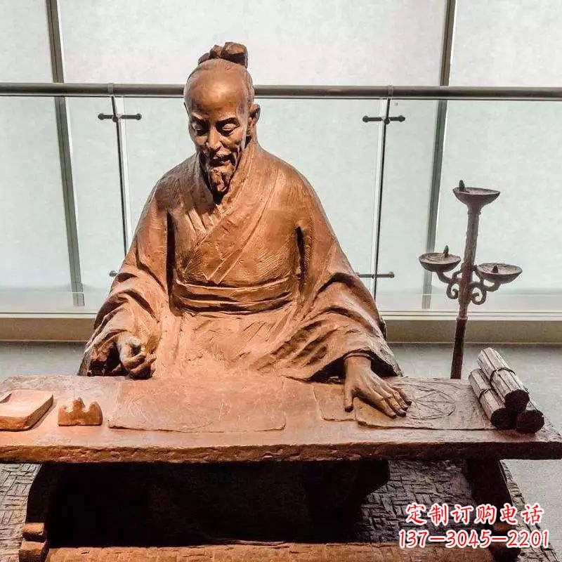 信阳祖冲之圆周率情景小品雕塑-中国古代数学家著名历史人物