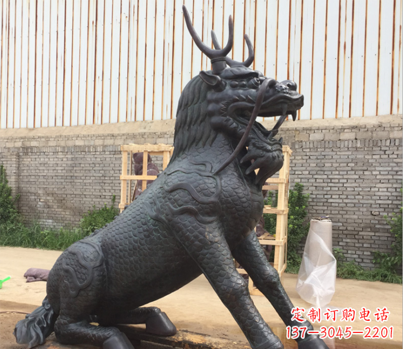 信阳瑞兽麒麟铜雕