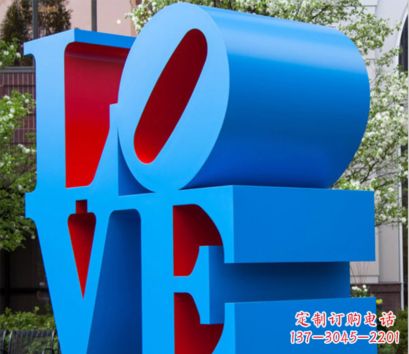信阳字母雕塑不锈钢